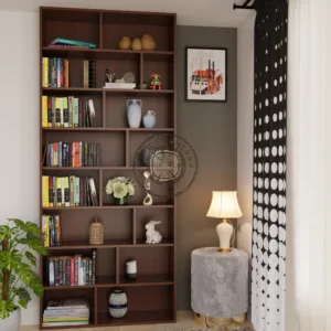 Bookshelf with open storage (Exotic Sheesham Finish)