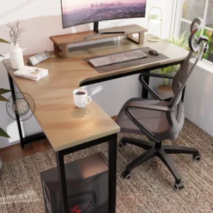 L-Shaped Gaming Desk Computer Desk with Shelf