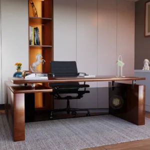 Premium Executive Tables with side Drawers (Exotic Teak wood)