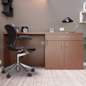 Premium Solid Wood Study Table With Storage & Boxes (Engineerwood)